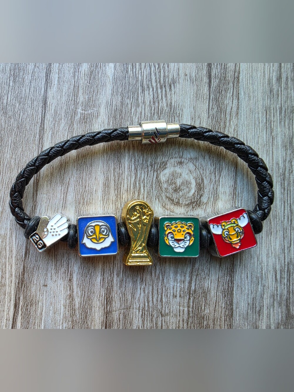 2026 World Cup Fifa Charm Bracelet Philadelphia Small Black Band